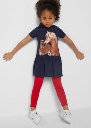 Trikotkjole + leggings til barn (2-delt sett) med økologisk bomull, bpc bonprix collection