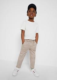 Chinobukse med stretch til gutt, slim fit, John Baner JEANSWEAR