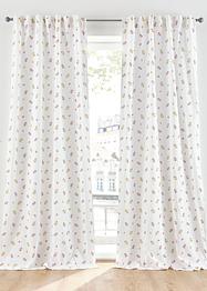 Gardin med blomstertrykk, økologisk bomull (1-pack), bpc living bonprix collection