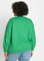 Oversized sweatshirt i myk bomullsmiks, bonprix