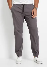 Loose Fit chinos med stretch slip on-bukse, Straight, bonprix