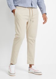 Regular fit chino stretch pull on-bukse med kortere lengde, tapered, RAINBOW
