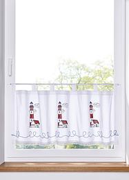 Gardinkappe av økologisk bomull, med applikasjon, bpc living bonprix collection
