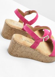 Platå-sandaler i skinn fra s.Oliver, s.Oliver