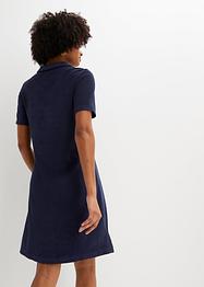 Frotté-kjole med polokrage, bpc bonprix collection