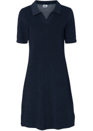 Frotté-kjole med polokrage, bpc bonprix collection