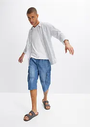 Lang bermudashorts i denim, Relaxed Fit, bonprix