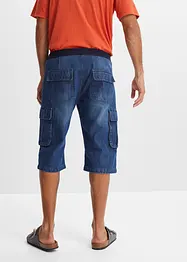 Lang jeans-bermuda, Loose Fit, bonprix