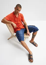 Lang jeans-bermuda, Loose Fit, bonprix