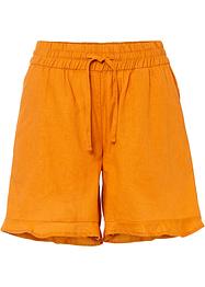 Lin-shorts med volang, BODYFLIRT