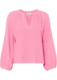 Musselin-bluse av bomull, bonprix