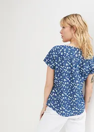 Jeans-bluse av økologisk bomull, bonprix