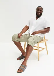 Lang cargo-bermudashorts med komfortsnitt, Regular Fit, bonprix