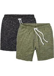 Sweat-shorts med rullekant (2-pack), Regular Fit, RAINBOW