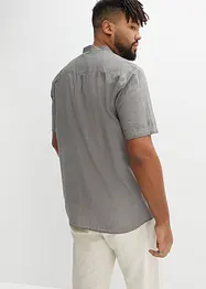 Kortermet skjorte i vasket look, bonprix