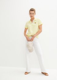 Poloskjorte med striper i bomull, bpc bonprix collection