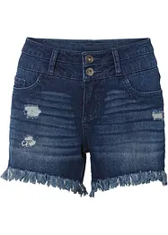 Jeans-shorts med frynser nederst på kanten, RAINBOW