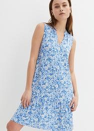 Trikotkjole med kort arm, blomsterprint, John Baner JEANSWEAR