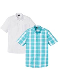 Lett kortermet skjorte (2-pack), bpc bonprix collection