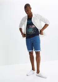 Singlet med foto-print, av økologisk bomull, bonprix