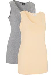 Treningstopp med økologisk bomull (2-pack), bpc bonprix collection