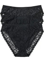 High Leg-truse i resirkulert blondemateriale (3-pack), bonprix