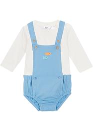Shorts med seler og langermet topp av økologisk bomull til baby (2 delt sett), bpc bonprix collection