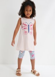 Trikotkjole + 3/4-leggings til barn (2-delt sett), bpc bonprix collection