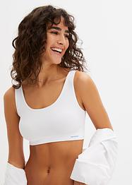 Ribbet Feel Comfort Seamless bustier med blonde, bpc bonprix collection