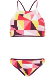 Bustier-bikini (2-delt sett) bærekraftig, RAINBOW