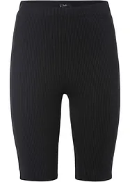 Behagelig High Waist-sykkelbukse av rib-jersey, bonprix