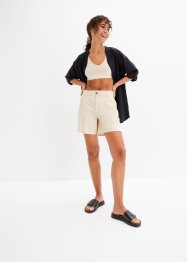 High Waist shorts av tvill, bpc bonprix collection
