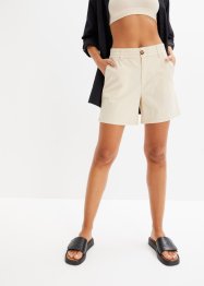 High Waist shorts av tvill, bpc bonprix collection