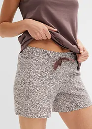 Kort pyjamas med fine blonder, bonprix