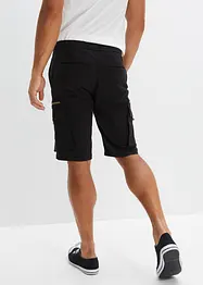 Slip on stretch-bermuda med cargo-lommer, Regular Fit, bonprix
