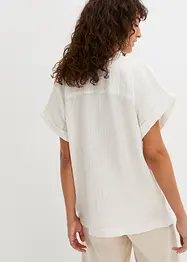 Kortermet bluse i musselin, bonprix