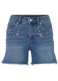 Jeans-shorts med strass, BODYFLIRT
