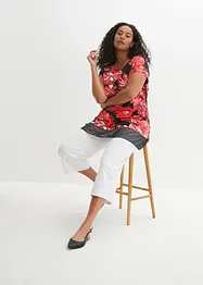 Lang topp med chiffon, bonprix