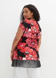 Lang topp med chiffon, bonprix
