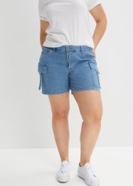 Jeans-shorts med påsydde lommer, RAINBOW