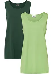 Lang singlet (2-pack), bonprix