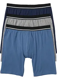 Boksershorts i ettersittende modell med lengre ben (3-pack), bonprix