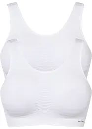 Feel Comfort, sømløs bustier (2-pack), bonprix