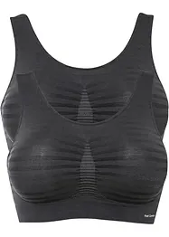 Feel Comfort Seamless-bustier (2-pack), bonprix