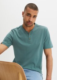 Henley T-skjorte, kort arm (2-pack), bpc bonprix collection