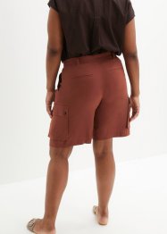 Cargo-shorts med lin, bpc bonprix collection