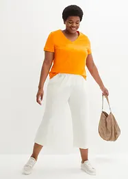 Culotte i lin, legglang, bonprix