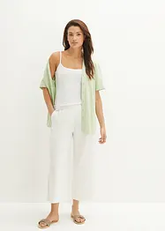 Culotte i lin, legglang, bonprix