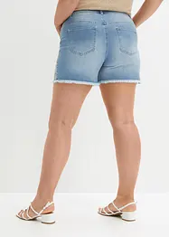 Jeans-shorts med broderi, bonprix