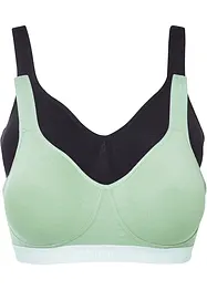 BH uten bøyle, med økologisk bomull (2-pack), bonprix